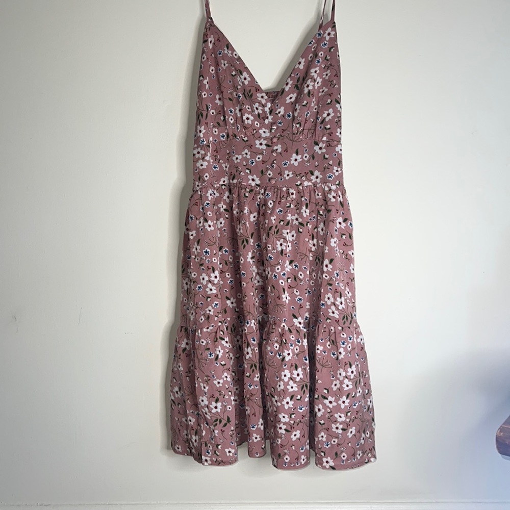 Pink Floral Dress